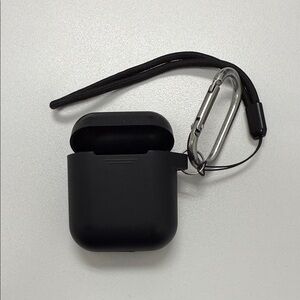 Black AirPods Case with Carabiner